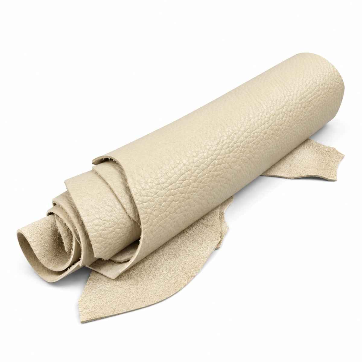 (1Kg) Retales de Cuero Grabado CREMA