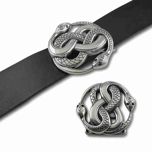 Hebilla 13425 Bañada en Plata para Cinturón