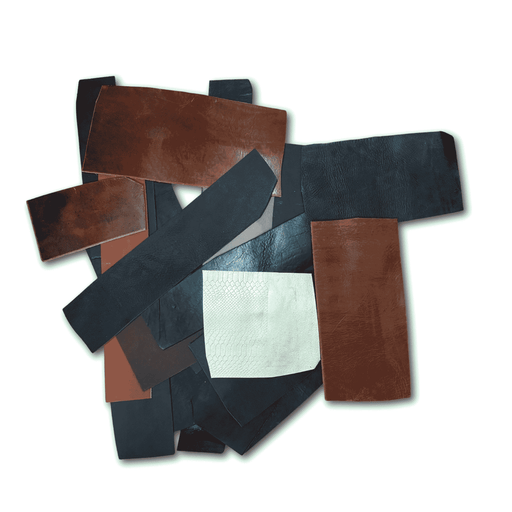 (1Kg) Retales de Cuero Vaquetilla (2.5 / 3 mm)