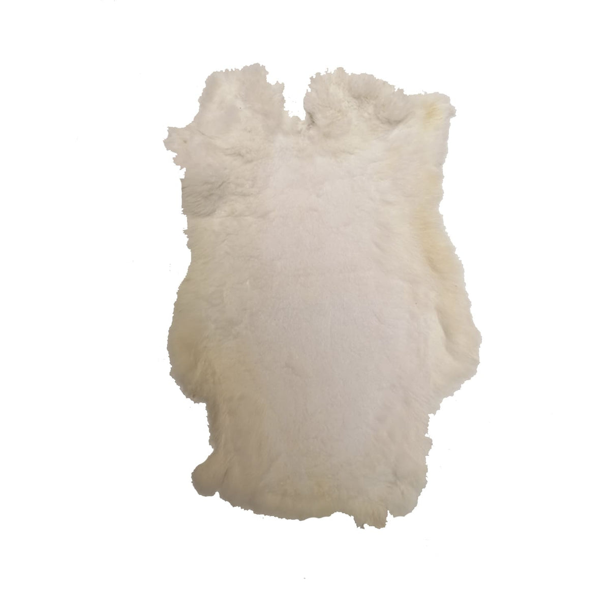 Piel de Conejo Natural con Pelo