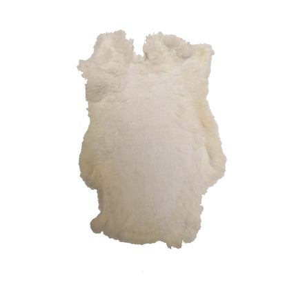 Piel de Conejo Natural con Pelo