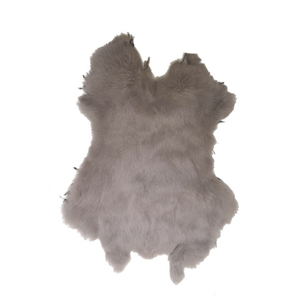 Piel de Conejo Natural con Pelo